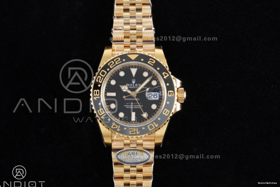 Classic YG SH3285 Black Edition ARF 126718 II Jubilee on GRNR 925 V GMT Bracelet Dial New Master Best 1122